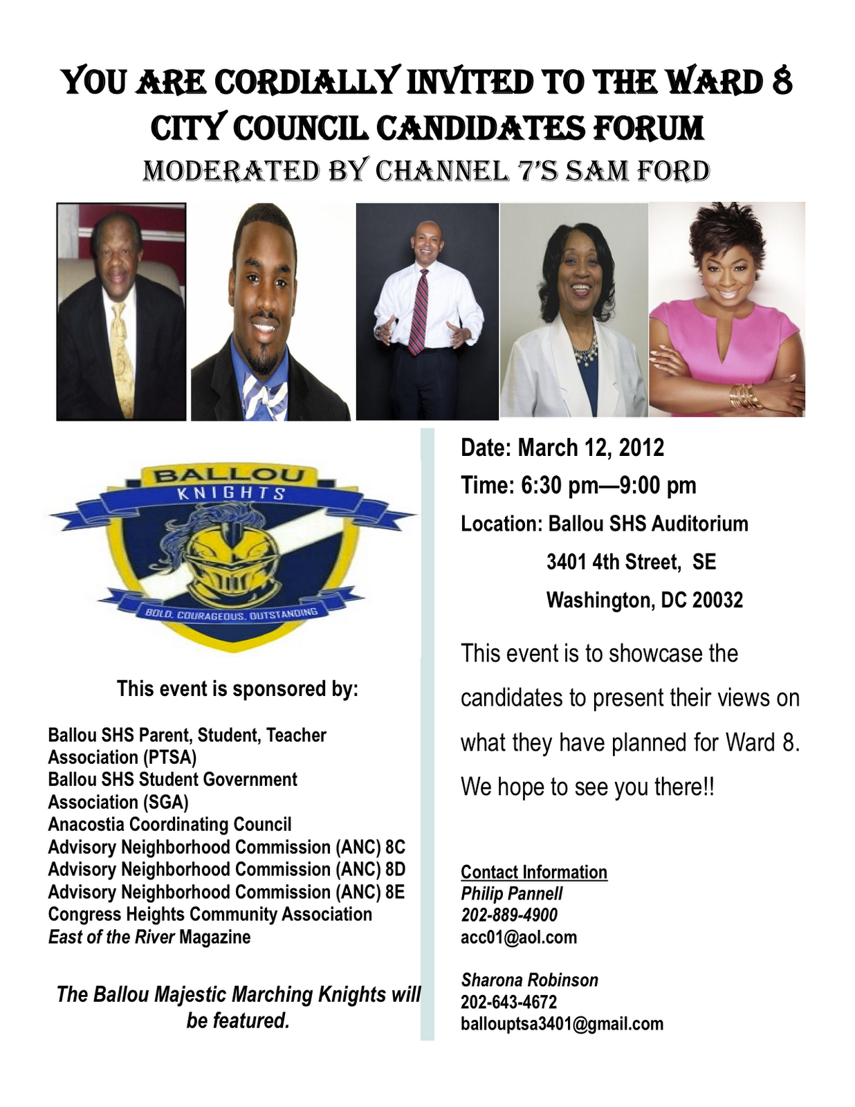 Candidates Forum Flyer