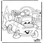 Cars Characters Coloring Pages