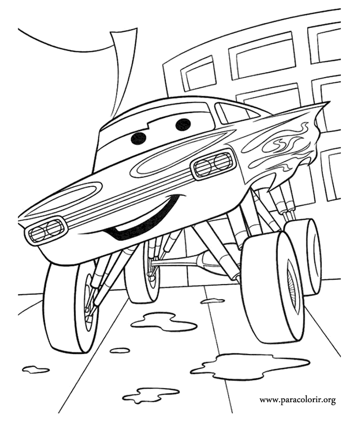 Cars Characters Coloring Pages