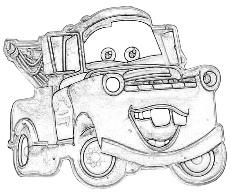 Cars Coloring Pages Mater