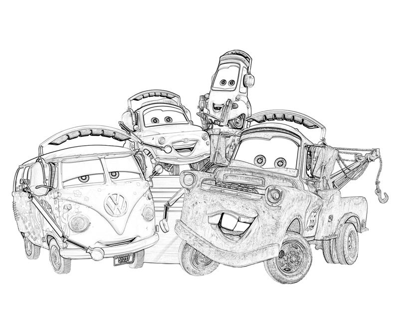 Cars Coloring Pages Mater