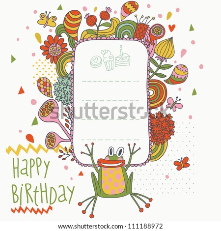 Cartoon Images Of Flowers And Butterflies