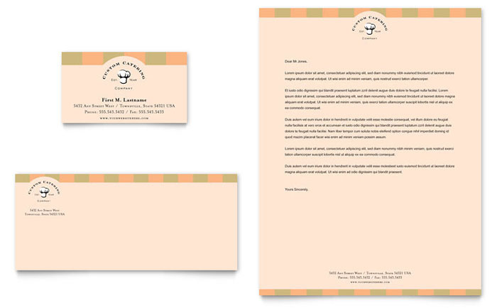 Catering Business Cards Design Ideas