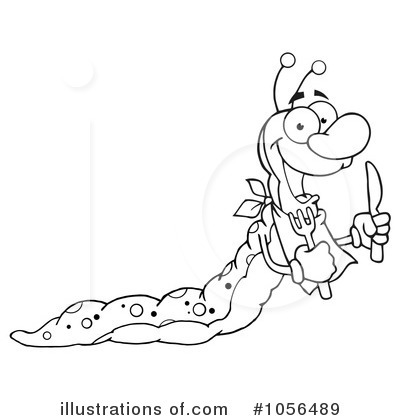 Caterpillar Clipart Black And White