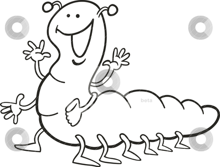 Caterpillar Clipart Black And White