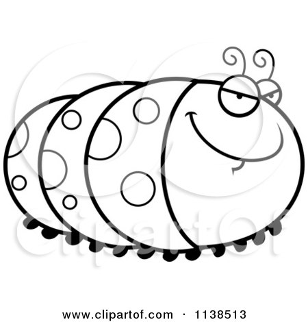 Caterpillar Clipart Black And White