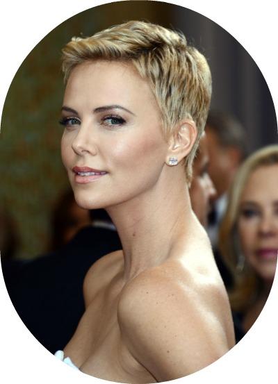 Charlize Theron Haircut Oscars