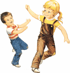 Children Clip Art Playing