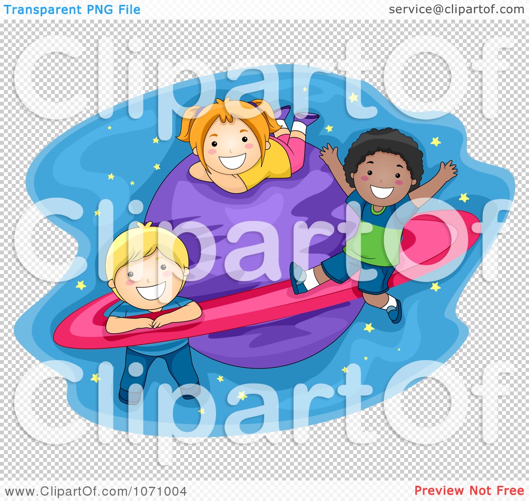 Children Playing At School Clip Art