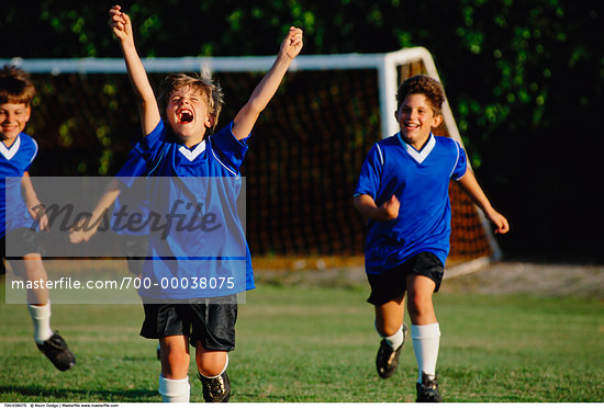 Children Playing Football