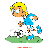 Children Playing Football Clipart