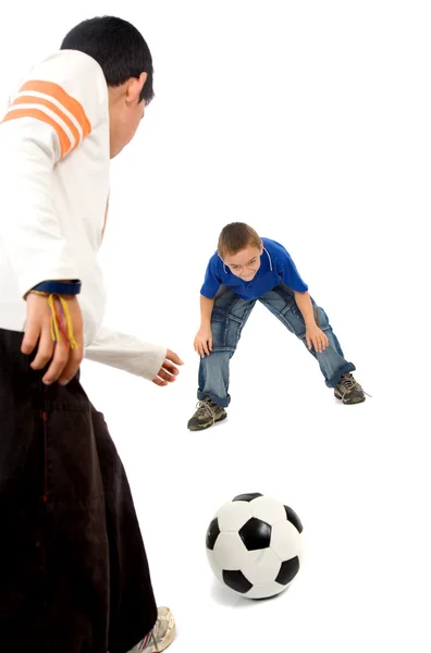 Children Playing Football Drawing