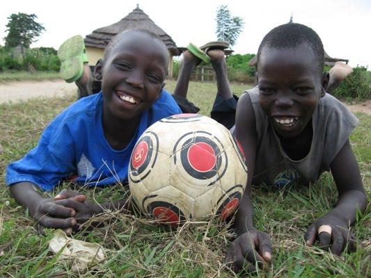 Children Playing Football Drawing