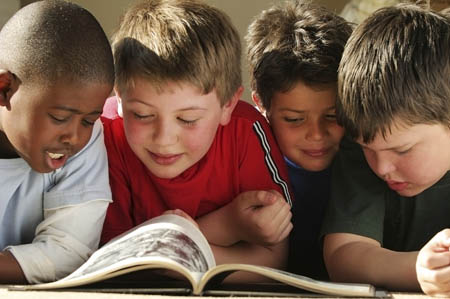 Children Reading Books Pictures