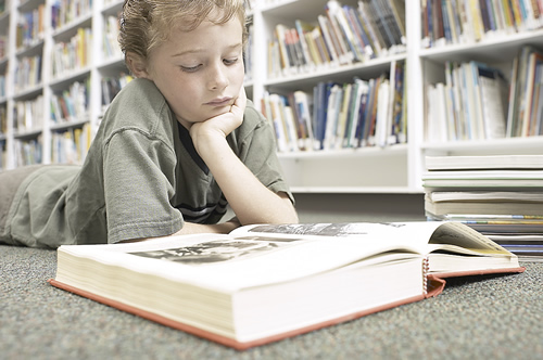 Children Reading In School