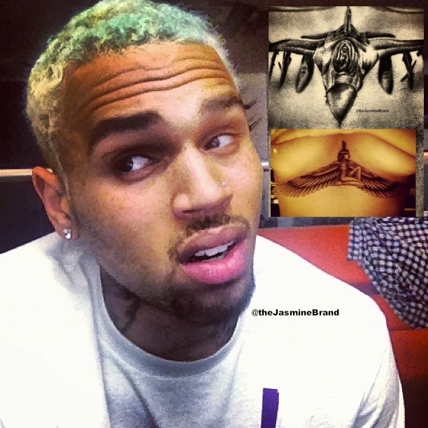 Chris Brown Rihanna Tattoo On His Neck