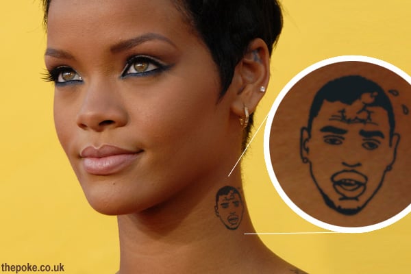 Chris Brown Rihanna Tattoo Spelled Wrong