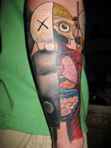 Chris Brown Tattoo Kaws