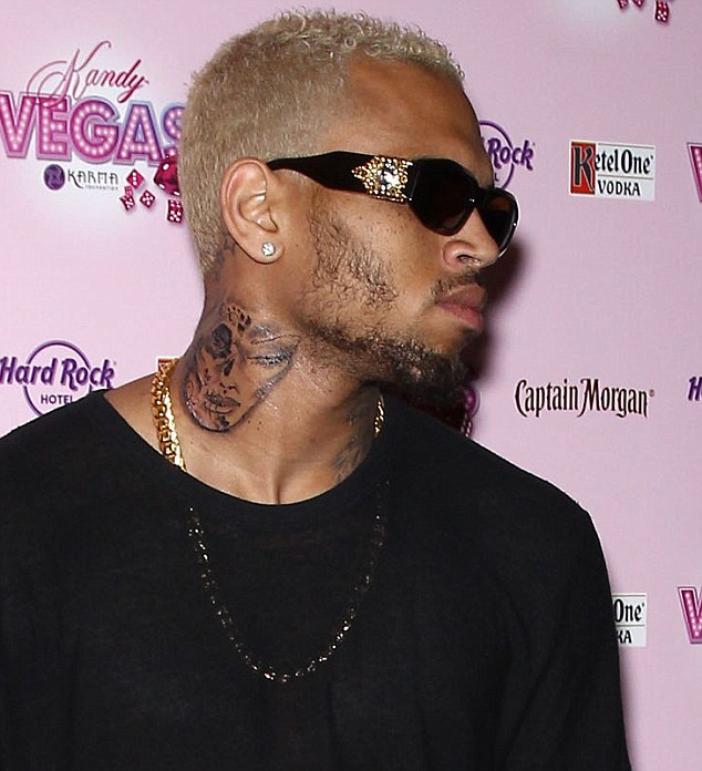 Chris Brown Tattoo Neck