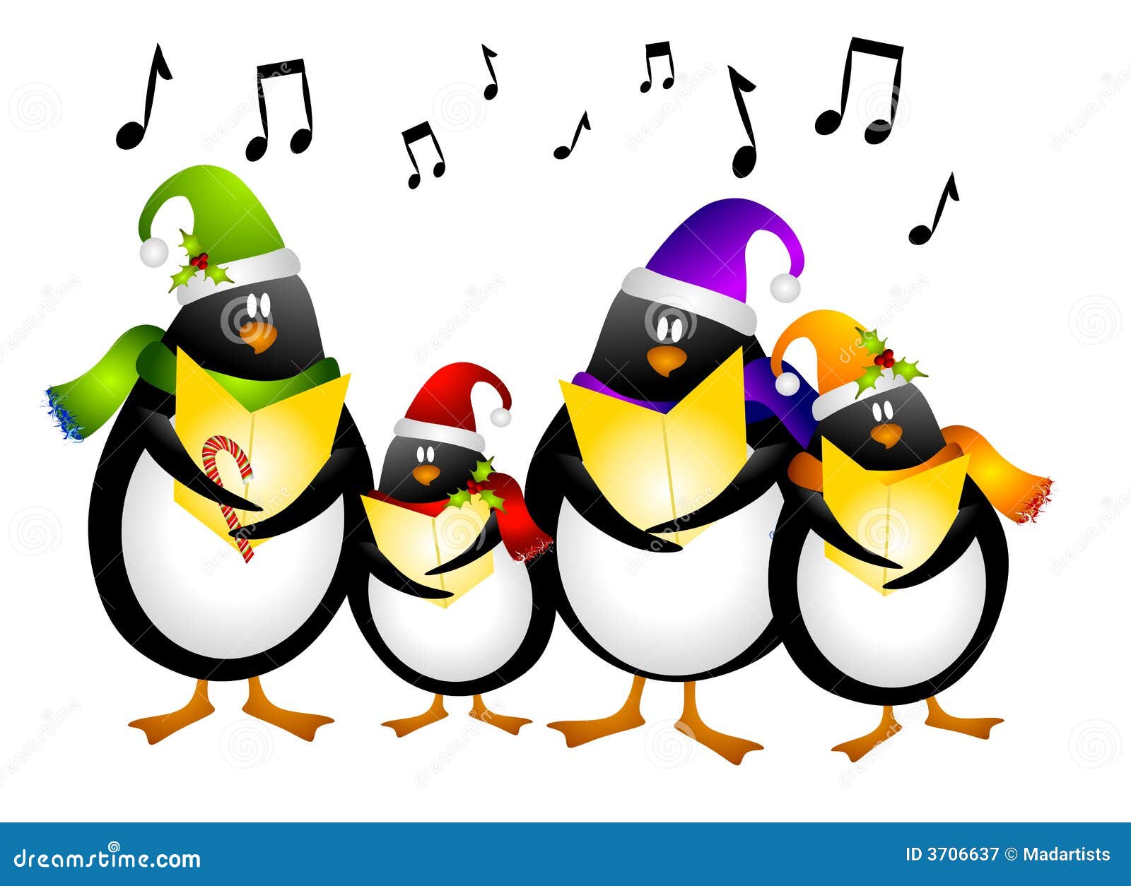 Christmas Music Notes Clip Art