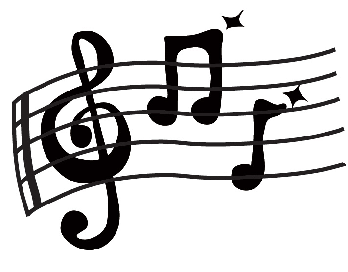 Christmas Music Notes Clip Art