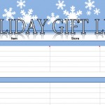 Christmas Shopping List Template Excel