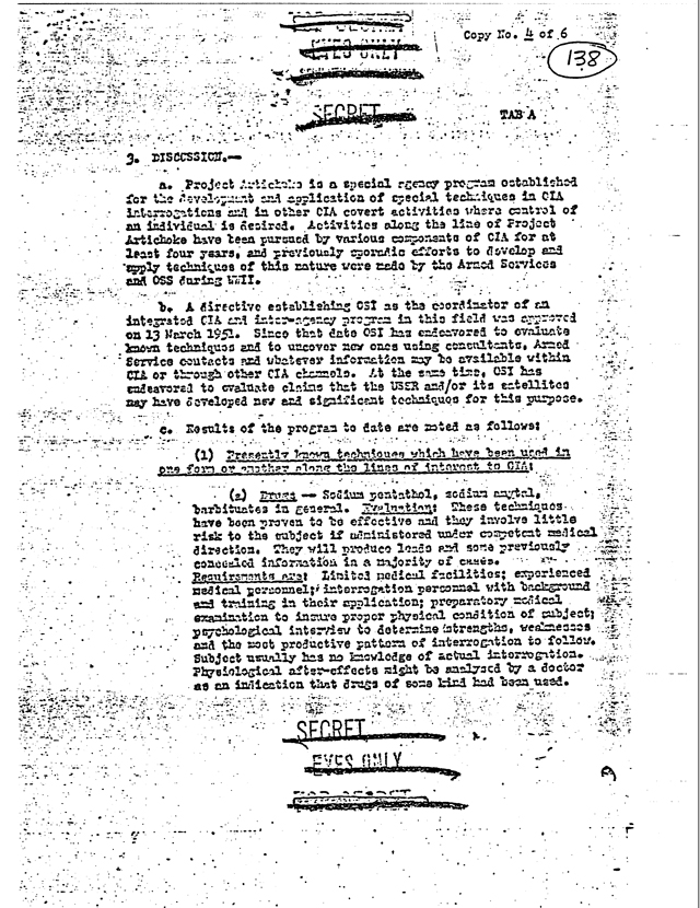 Cia Declassified Documents Mk Ultra