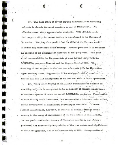 Cia Declassified Documents Mk Ultra