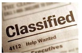 Classified Ads Newspaper Examples