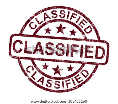 Classified Information Stamp