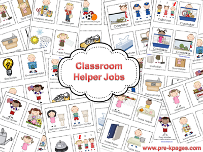 Classroom Jobs Clipart