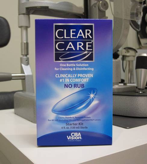 Clear Care Contact Lens Solution Bubbling Over