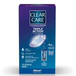 Clear Care Contact Lens Solution Bubbling Over