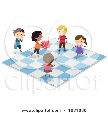 Clipart Children Playing Games