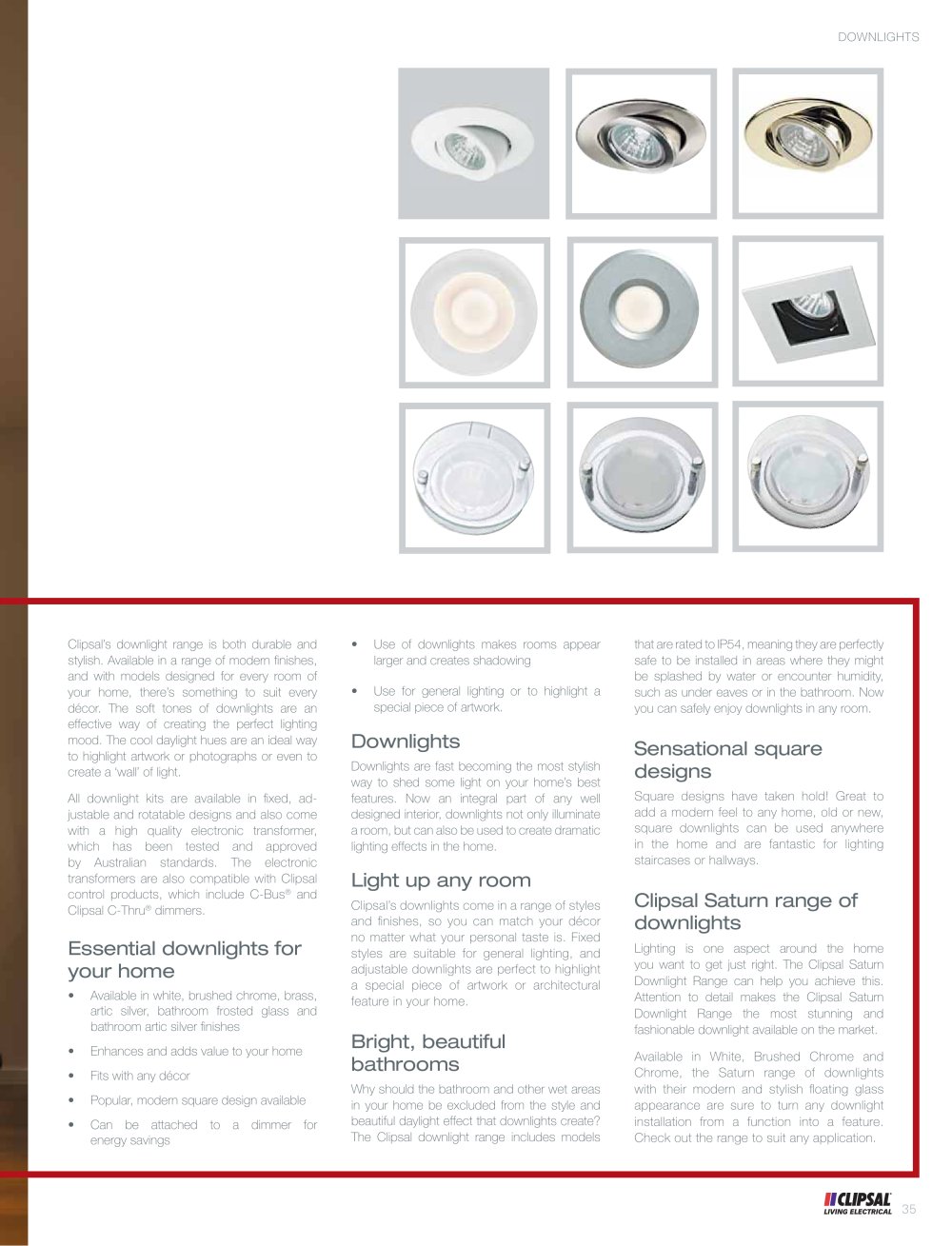 Clipsal Saturn Range Catalogue