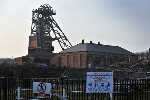 Clipstone Colliery Headstocks Demolition