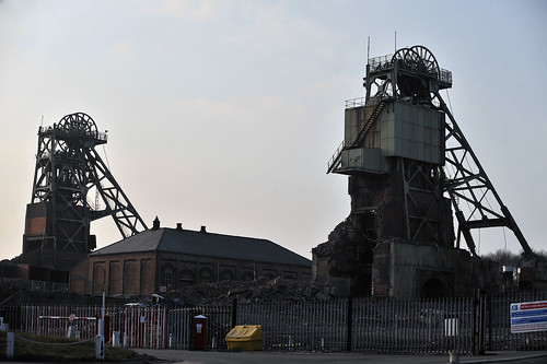 Clipstone Colliery Headstocks Demolition