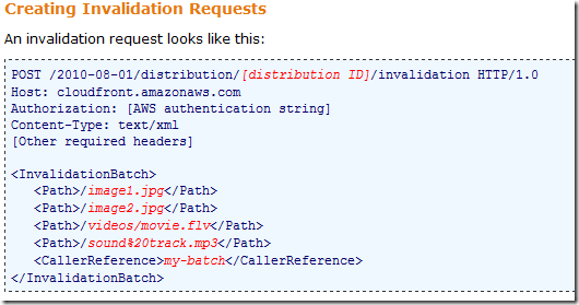 Cloudfront Invalidation