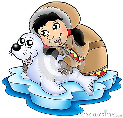 Cold Eskimo Cartoon