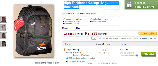 College Bags Fastrack