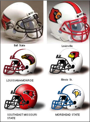 College Football Helmets