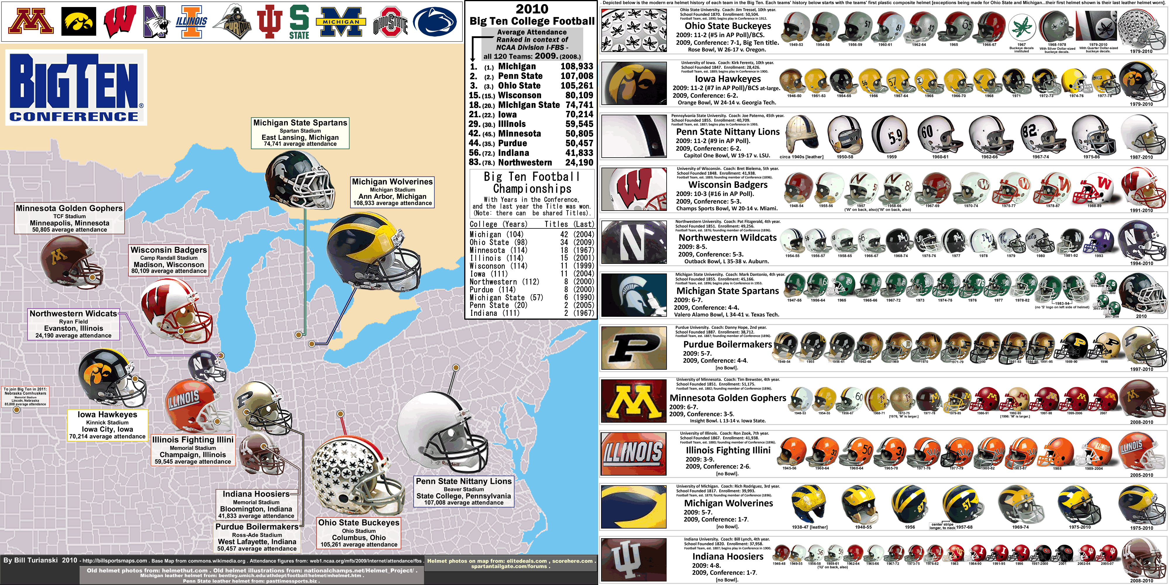 College Football Map Fbs