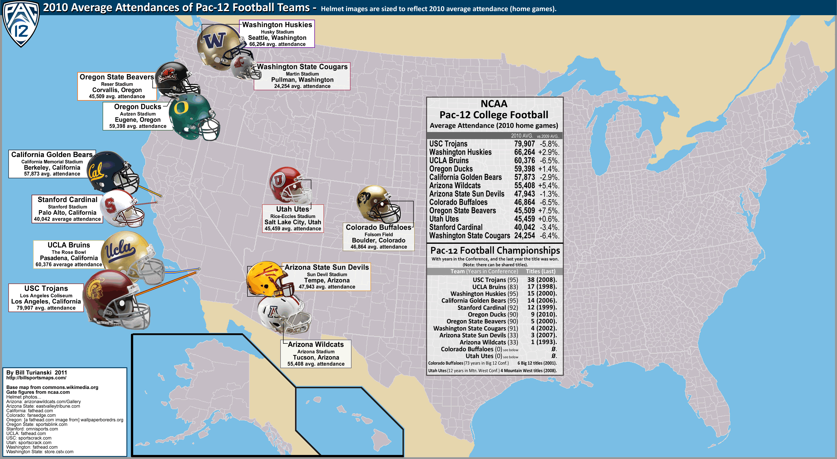 College Football Map Fbs