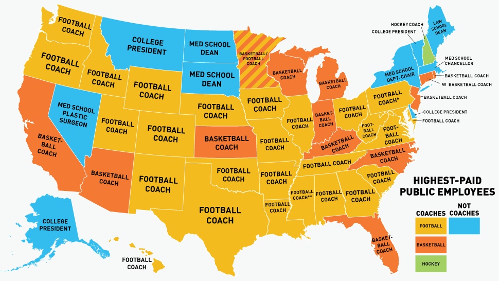 College Football Map Of The Us