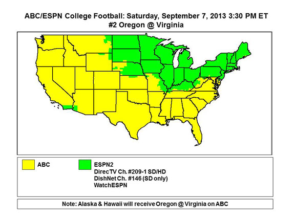 College Football Map Of The Us