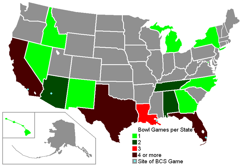 College Football Map Of The Us