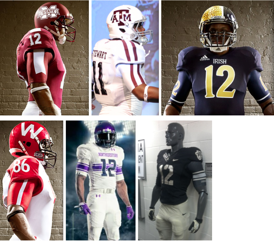 College Football Uniforms