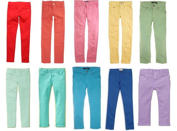 Colorful Skinny Jeans For Girls