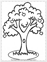 Coloring Pages Apple Tree