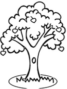 Coloring Pages Apple Tree